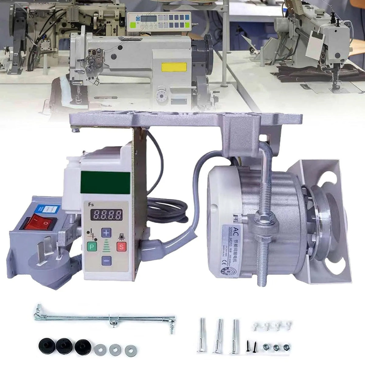 200-6500rpm Nähmaschinenmotor, Servomotor, elektrische Nähmaschine, 750 W, 220 V, Industrie, für Haushalt Industrienähmaschinen