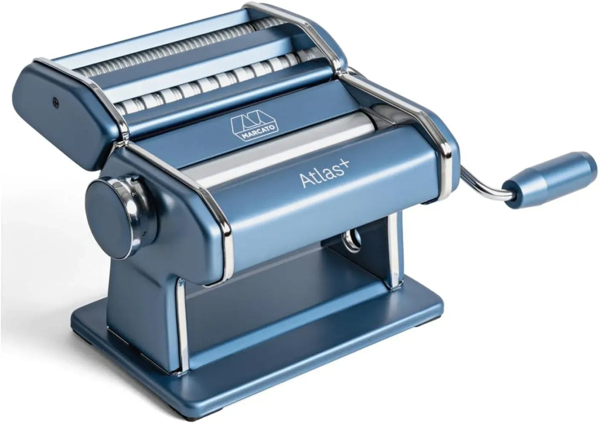 Nudelmaschine, Nudelbereiter, MARCATO, Blau, Nudelbereiter für frische Pasta, Nudelmaschine Atlas+ Powder Blue