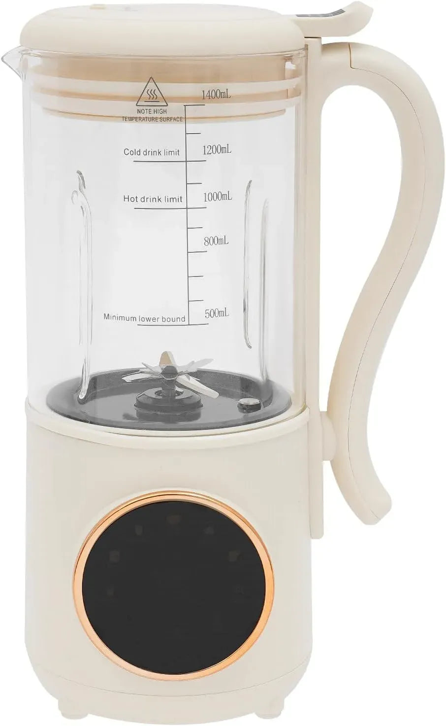 Hafermilch Maschine, 600 W, 1400 ml, Wärmefunktion, für selbstgemachte Pflanzenmilch, Sojamilch-Maschine