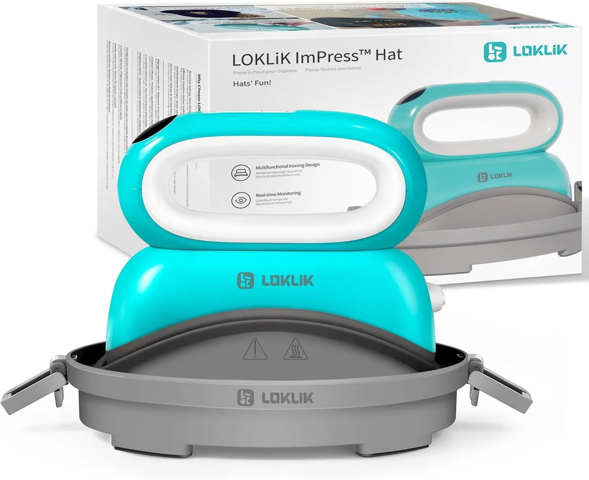 Heißpressmaschine, Heißpresse, LOKLIK, Kappen