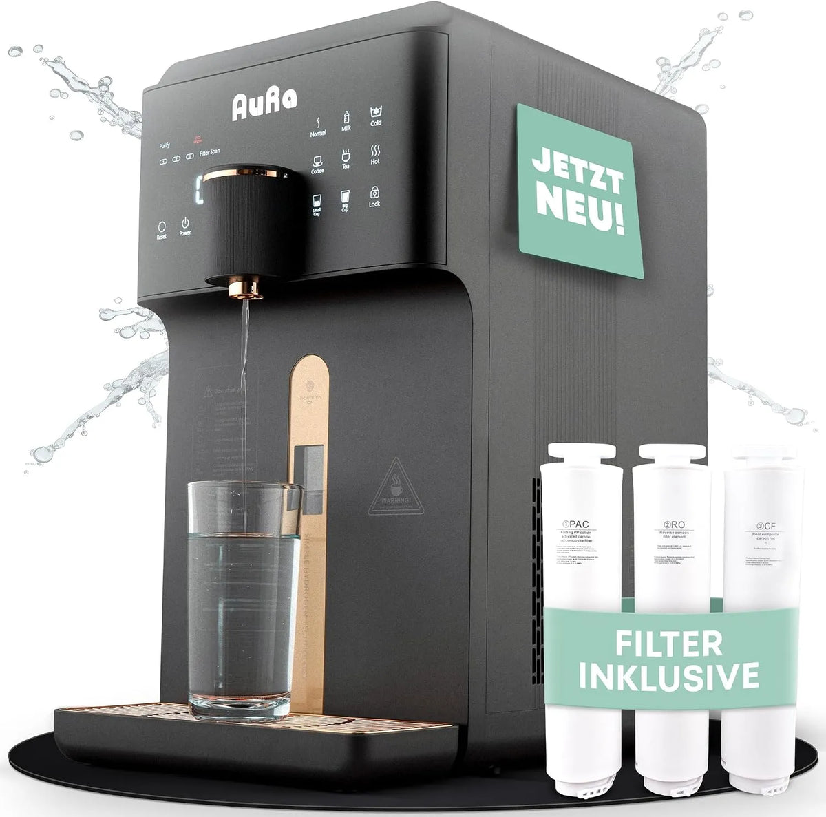 Osmose-Wasserspender, Heißwasserspender, Osmoseanlage, Wasserfilter, Heißwasserbereiter, Trinkwasserfiltersystem, für reines Wasser