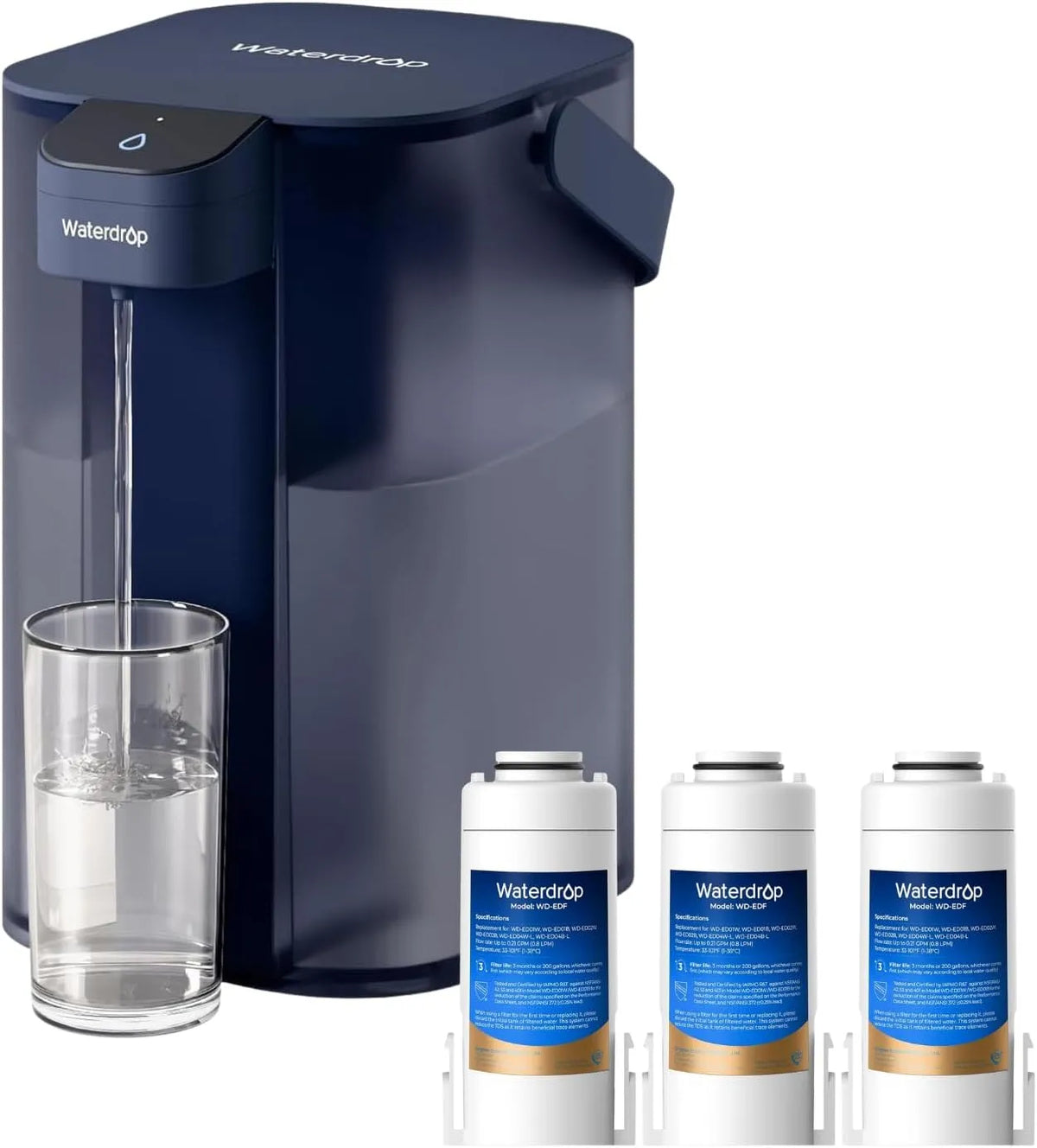 Wasserfilter, Trinkwasserfiltersystem, 3.5 L, Outdoor, Blau
