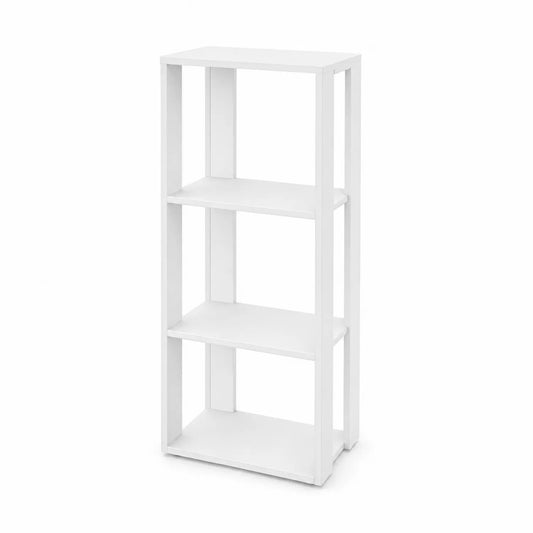 Regal Weiß MDF 4 Ebenen 150cm Höhe