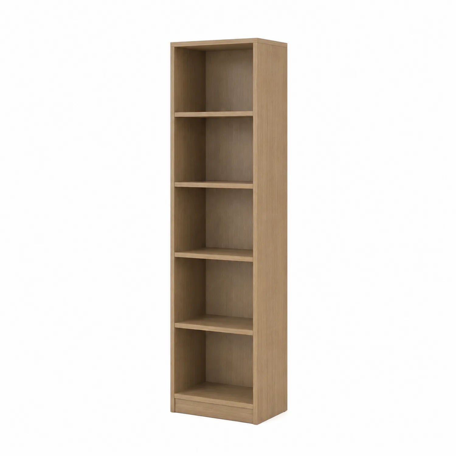 Bücherregal aus Holz mit 5 Ebenen Hellbraun