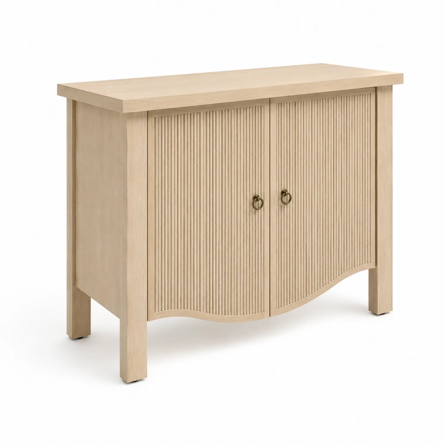 Sideboard aus Eichenholz mit 2 Türen Natur 120x40x80cm
