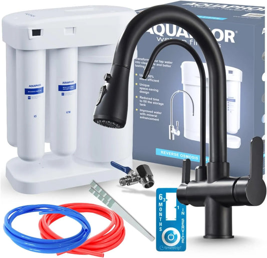Küchenarmatur, Ari 360-Grad 101S, Schwarz, Spültischarmatur und Wasserhahn