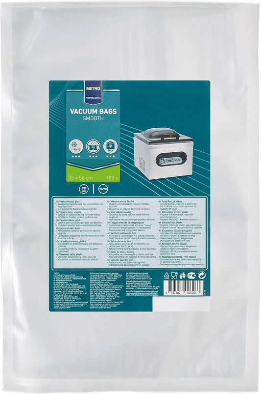 geeignet für Sous-Vide Garen, PA/PE, für Professional Vakuumbeutel, 35 x 50 cm, Dicke: 90 µm, beständig bis 100 °C für max, 400 Stück