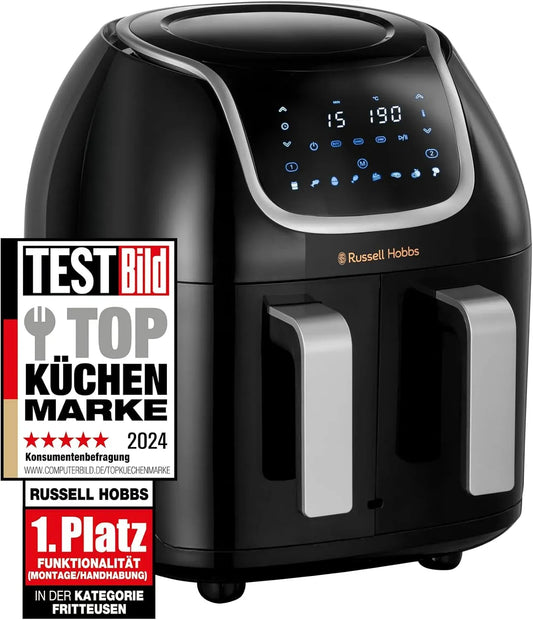 Russell Hobbs 27290-56S Geschirrspüler, 4,25 L, 8 Programme, Spülmaschine, Touch-Bedienung, nur getrennt nutzbar, 2 Fächer je 4,25l, Touchscreen