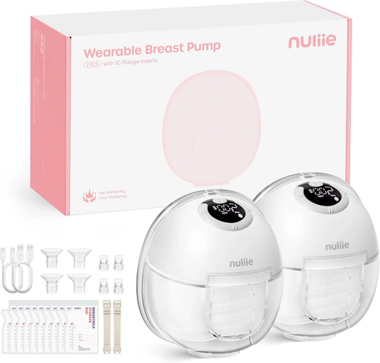 Milchpumpe S32, elektrische Stillpumpe, tragbar, 13/15/17/19/21/24 mm Komfortabler Flansch, 4 Modi, 2 Packs, 9 Stufen