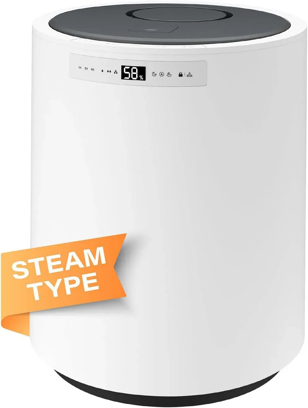 10-Liter-Dampfluftbefeuchter 3-Stufen-Nebel, Abdeckung, 1200 ml/h, für große Räume