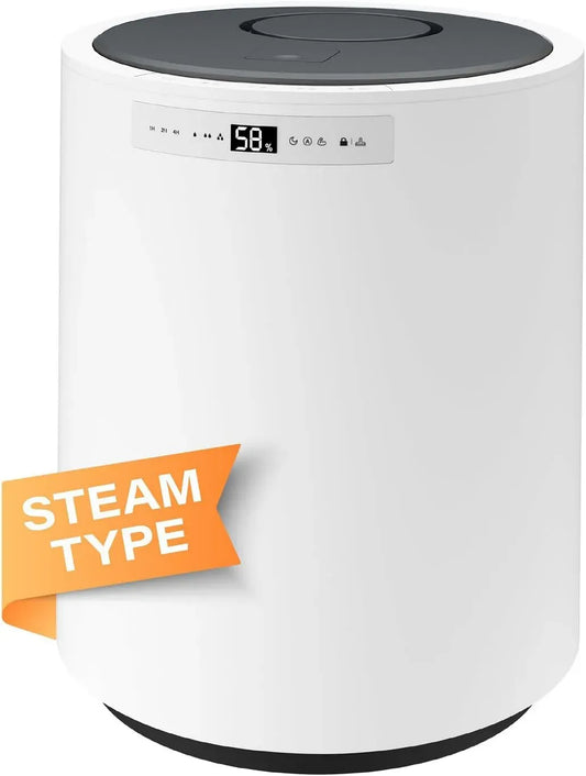 10-Liter-Dampfluftbefeuchter 3-Stufen-Nebel, Abdeckung, 1200 ml/h, für große Räume