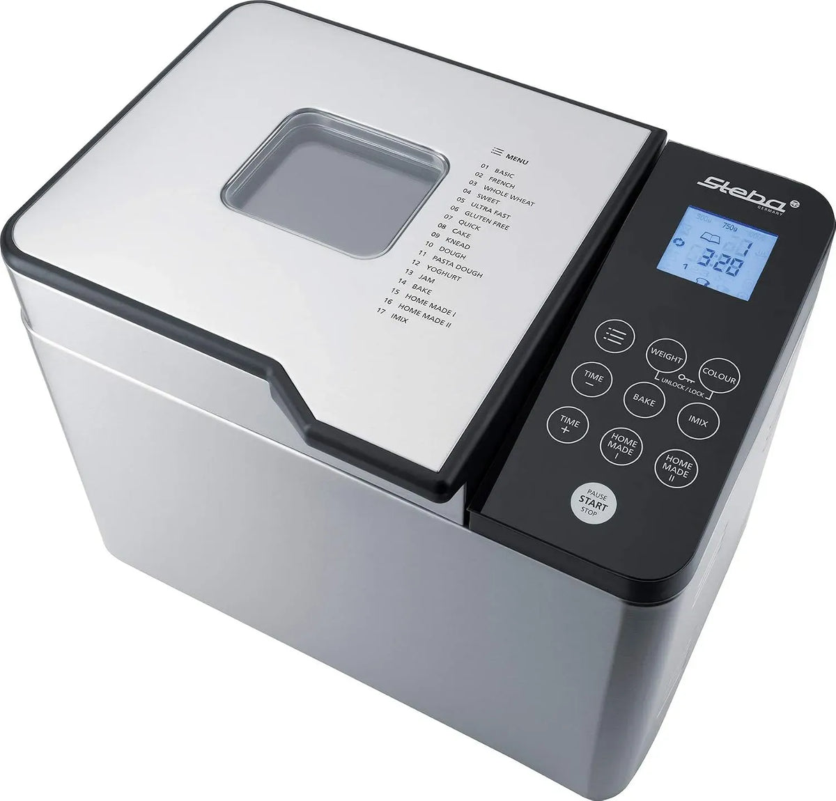 Brotbackautomat, 1000 g, Brotbackmaschine, Steba BM 2, 17 Automatikprogramme, 500, 750