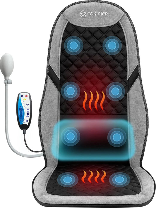Rückenmassagegerät, 50 bis 60 °C, Timer, 5 Modi, Wärmefunktion, für Zuhause und Büro, COMFIER