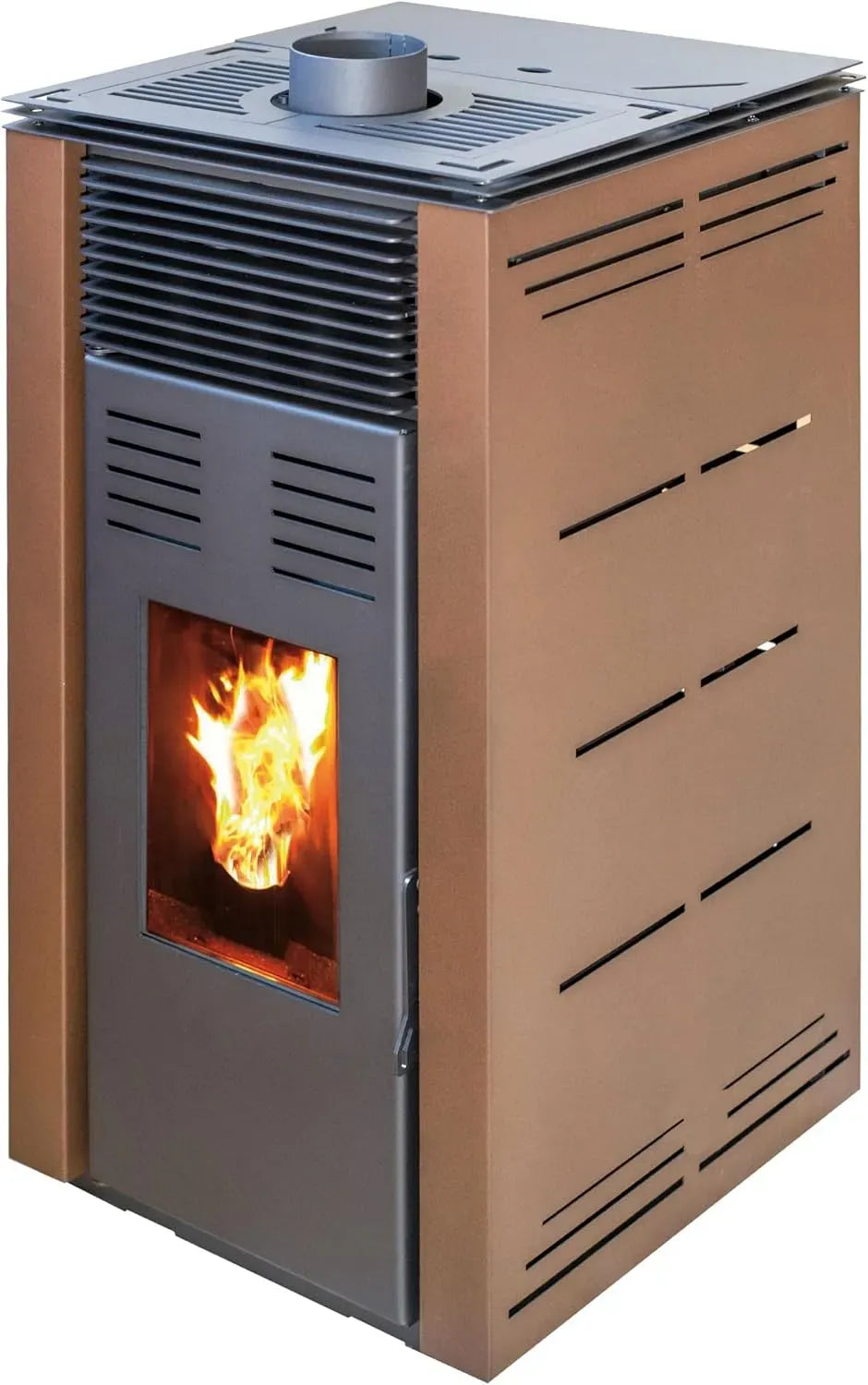 Braun Pelletofen, 8 kW, Pelletofen ohne Strom Natur Style Modell 8 kW
