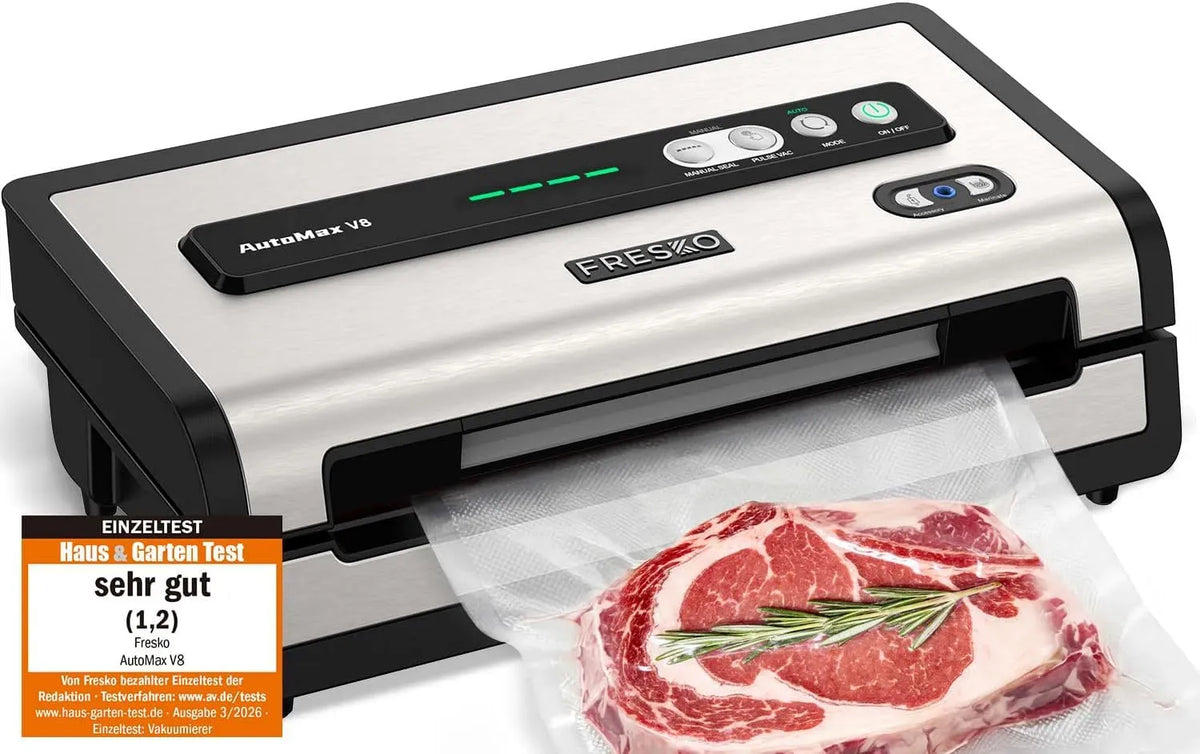 18L/min Beutelschneider, Vakuumiergerät, Vakuumierer für Lebensmittel, 140 W, 18 L, FRESKO