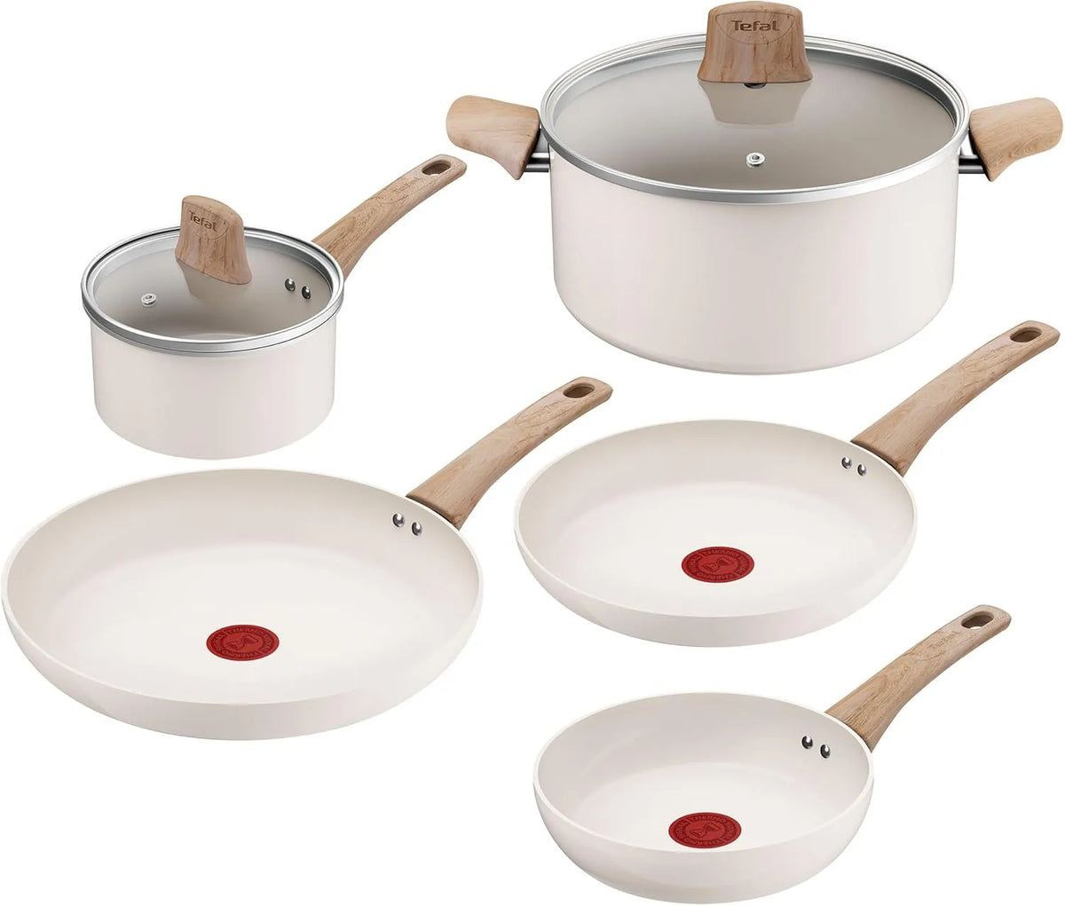 Tefal 7tlg. 20/24/28cm Topf, 28 cm, 16 cm, 24 cm, Antihaftbeschichtung, aluminium
