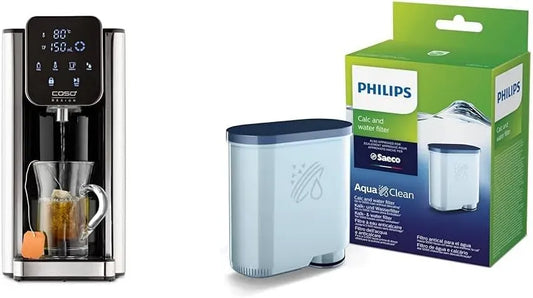 Philips HW 660 Espressomaschine, IPS-Panel, Kein Entkalken bis 5000 Tassen, CASO Heißwasserspender
