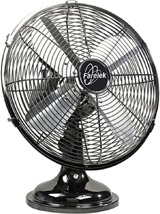 Ventilator, 30 cm, Ventilator zur Luftzirkulation, Farelek Utah Tischventilator