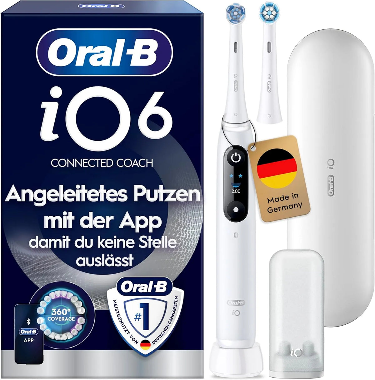 Series 6 Zahnbürste, Elektrozahnbürste, Weiß, für Zahnpflege