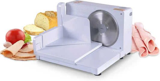 AC 230 Allesschneider, Schneidemaschine für Lebensmittel, 17cm, 50 Hz, 120 W, 230 V, 17 cm, gewerblich, Edelstahl, SuperHandy