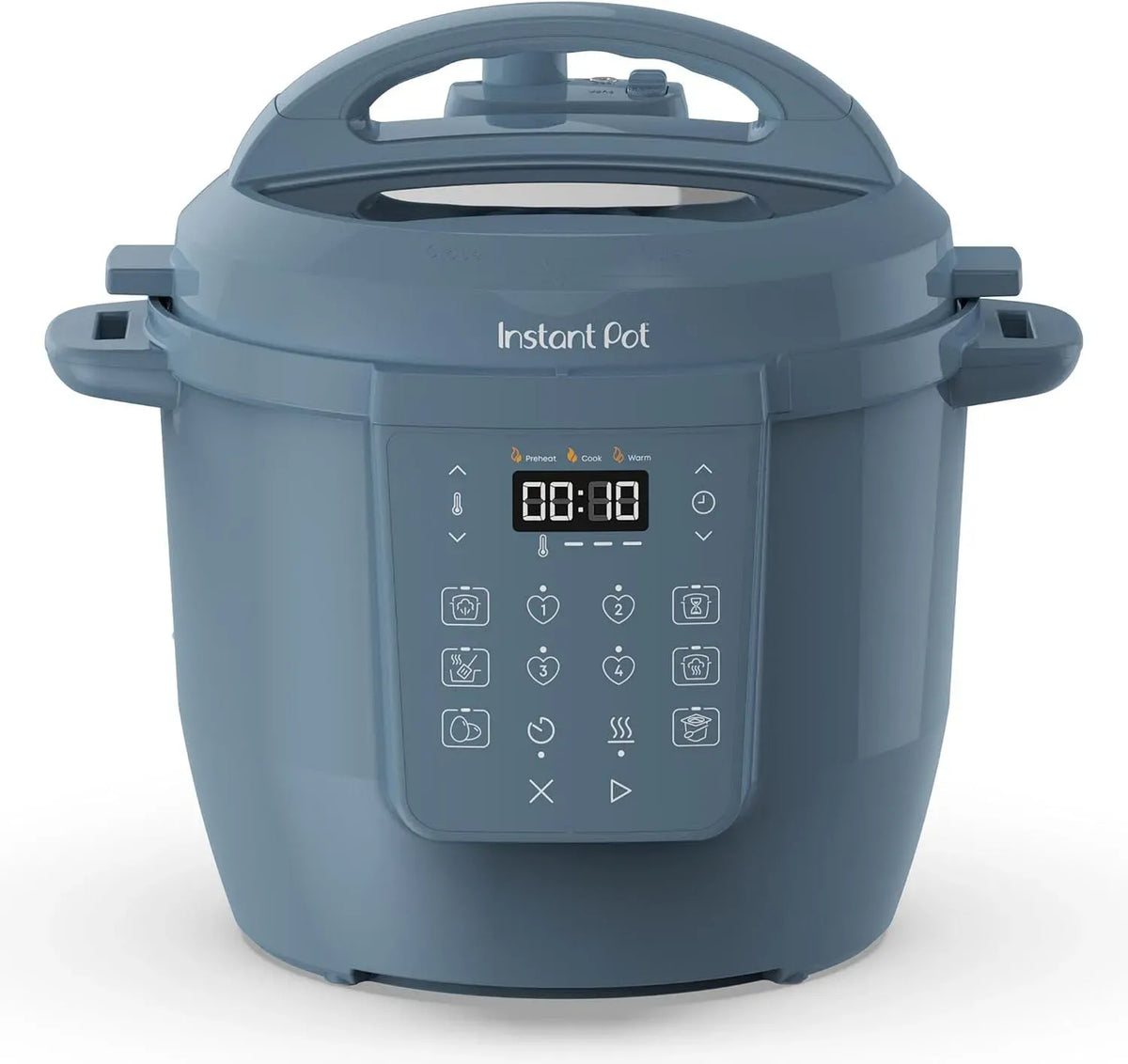 Kochgeschirr, 5.7 L, Instant 7-in-1, Dampf, Blau, Smart Cooker, Dampfgarer und Speisewärmer