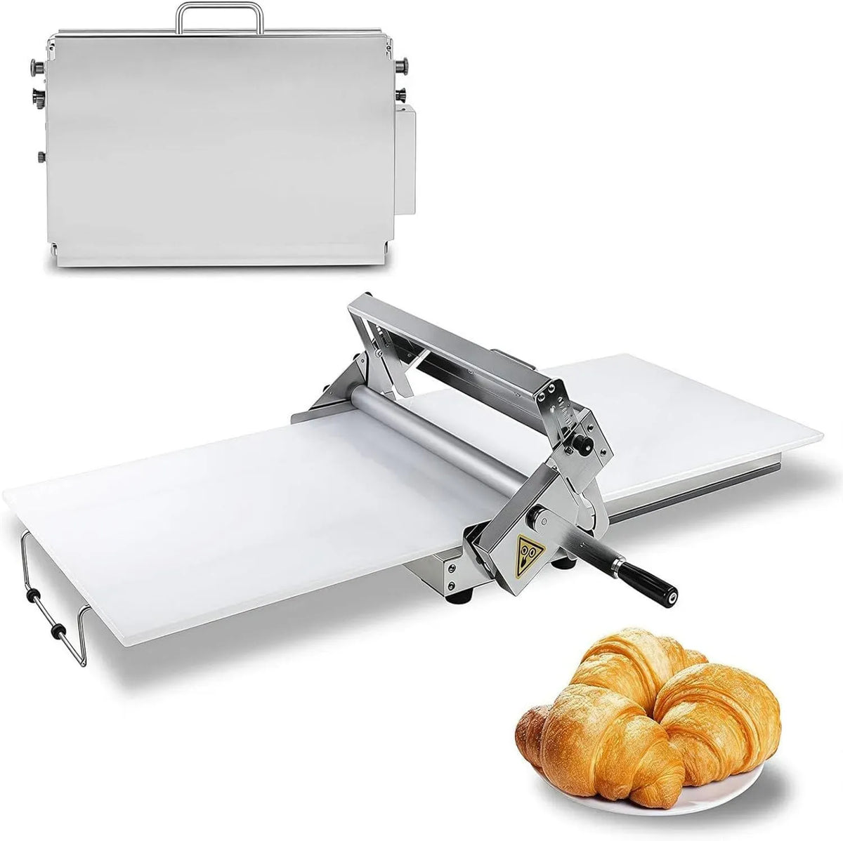 Nudelmaschine RS201, Nudelbereiter, Pizza, Edelstahl, Manuelle Faltbare Teigausrollmaschine Für Bäckerei