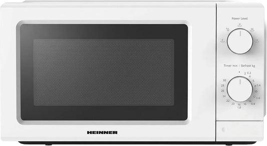 Mikrowelle 30-Min-Timer, 20 L, 700 W, Grill, freistehend, Camping, Auftaufunktion, Mikrowellenofen, Weiß, Senioren & Camping