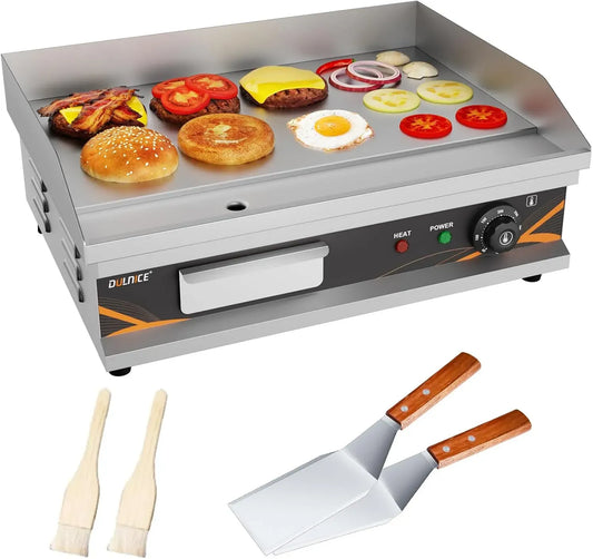Grillplatte Elektrisch 54x40cm 3000W Edelstahl
