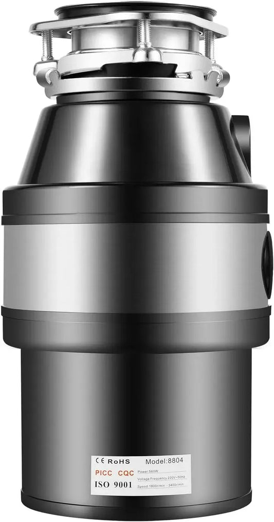 Motor, 1.2 L, 560 W, 220 V, 65 dB, leise, Edelstahl, für Spüle mit 3400 U/min