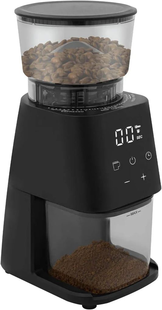 Kaffeevollautomat, Kaffeemühle Elektrisch mit 30 Mahleinstellungen, 300g Großer Bohnenbehälter