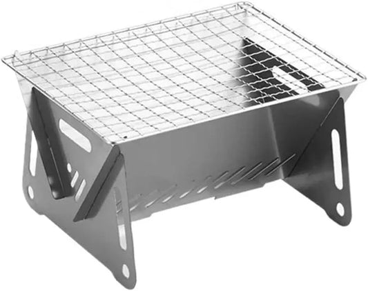 Holzkohlegrill, Tragetasche, Tischgrill, elektrischer Tischgrill, tragbar, Edelstahl