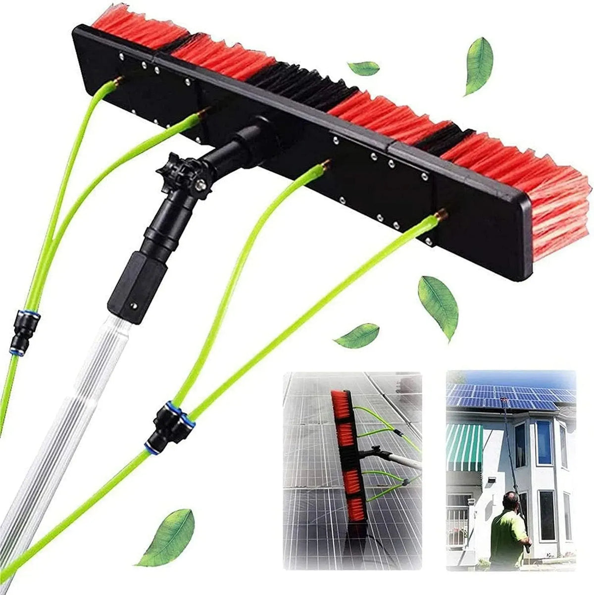 Solarpanel-Reinigungsgerät, Dachreinigungswerkzeug, Bürste, 10 m, gewerblich, für effiziente Reinigung