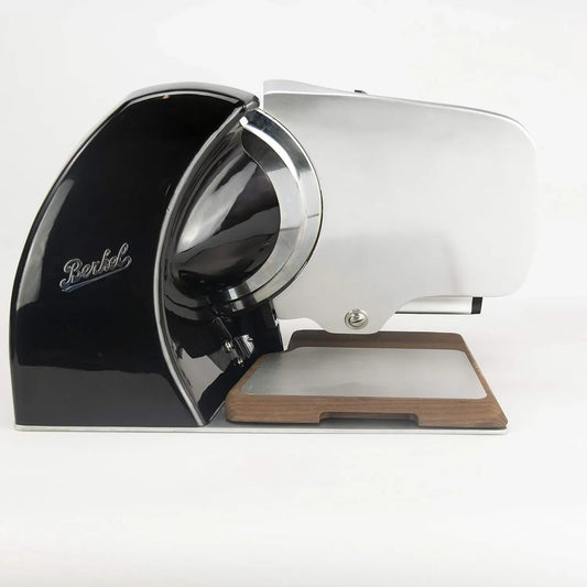 Aufschnittmaschine, Alu-Schneidebrett, Allesschneider, Schneidemaschine für Lebensmittel, Schwarz