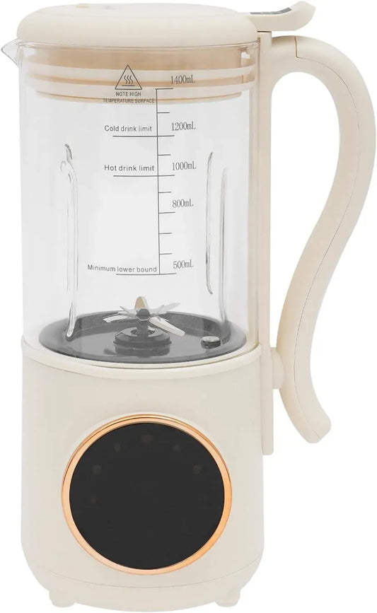Hafermilch Maschine, 600 W, 1400 ml, Wärmefunktion, für selbstgemachte Pflanzenmilch, Sojamilch-Maschine