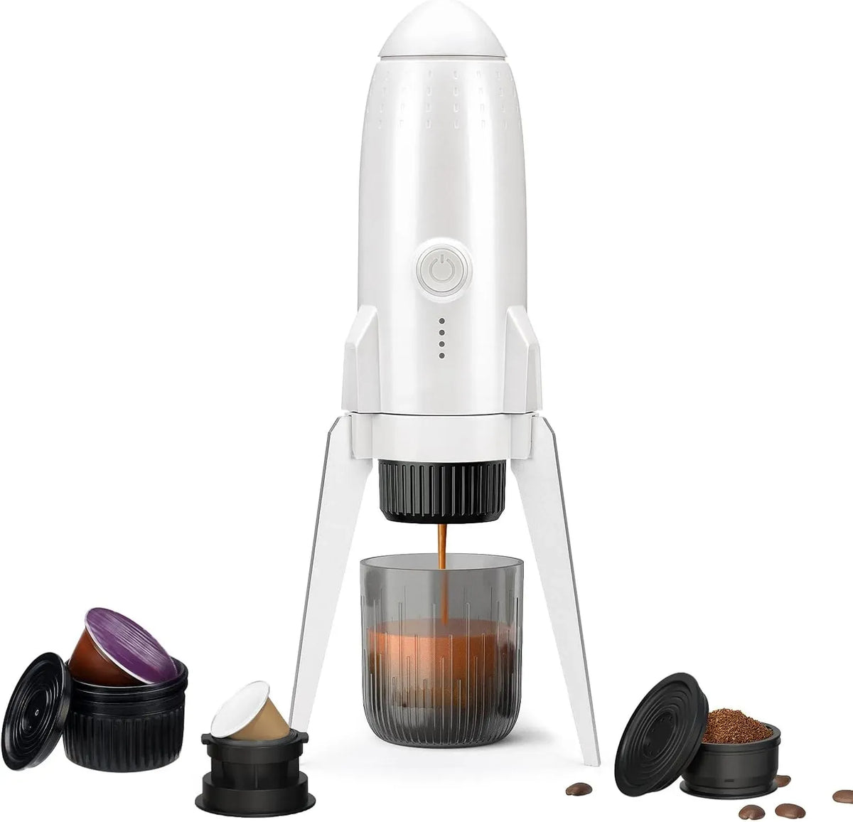 Nespresso Espressomaschine, tragbar, Camping, Kaffeemaschine für Espresso, 3 in 1 Tragbare Espressomaschine Unterwegs