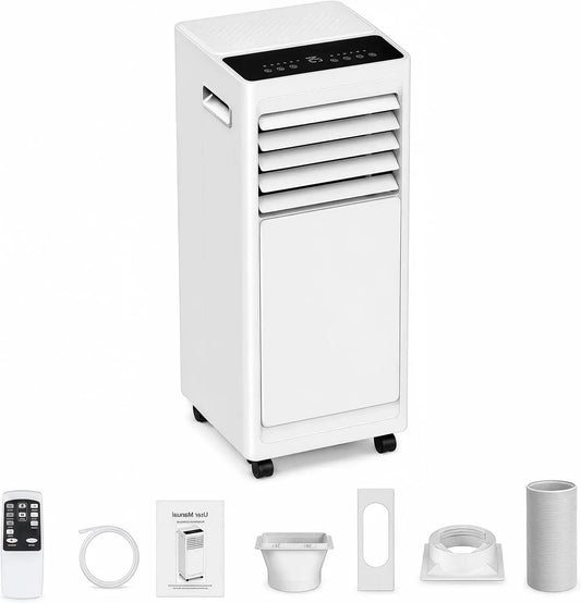 Klimaanlage, 1000 W, 301 m³/h, Timer, 24 Stunden Timer, 3 in 1 Kühlen Entfeuchten Ventilator, Fernbedienung 5 m