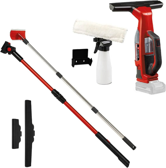 Einhell Akku-Fensterreiniger, Sprühflasche, elektrischer Fensterreiniger, 28 cm, 18 V, kabellos