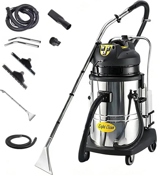 20/30/40/60L 3-in-1 Sauger, 60 L, Edelstahl, für Teppiche, Qiang