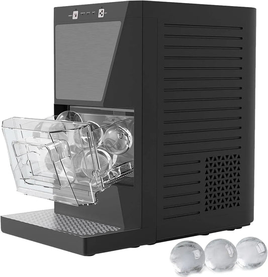 Eiskugelmaschine, Tischgerät, 1,2 L, USB, 10 Stück, für Hausbars und Veranstaltungen