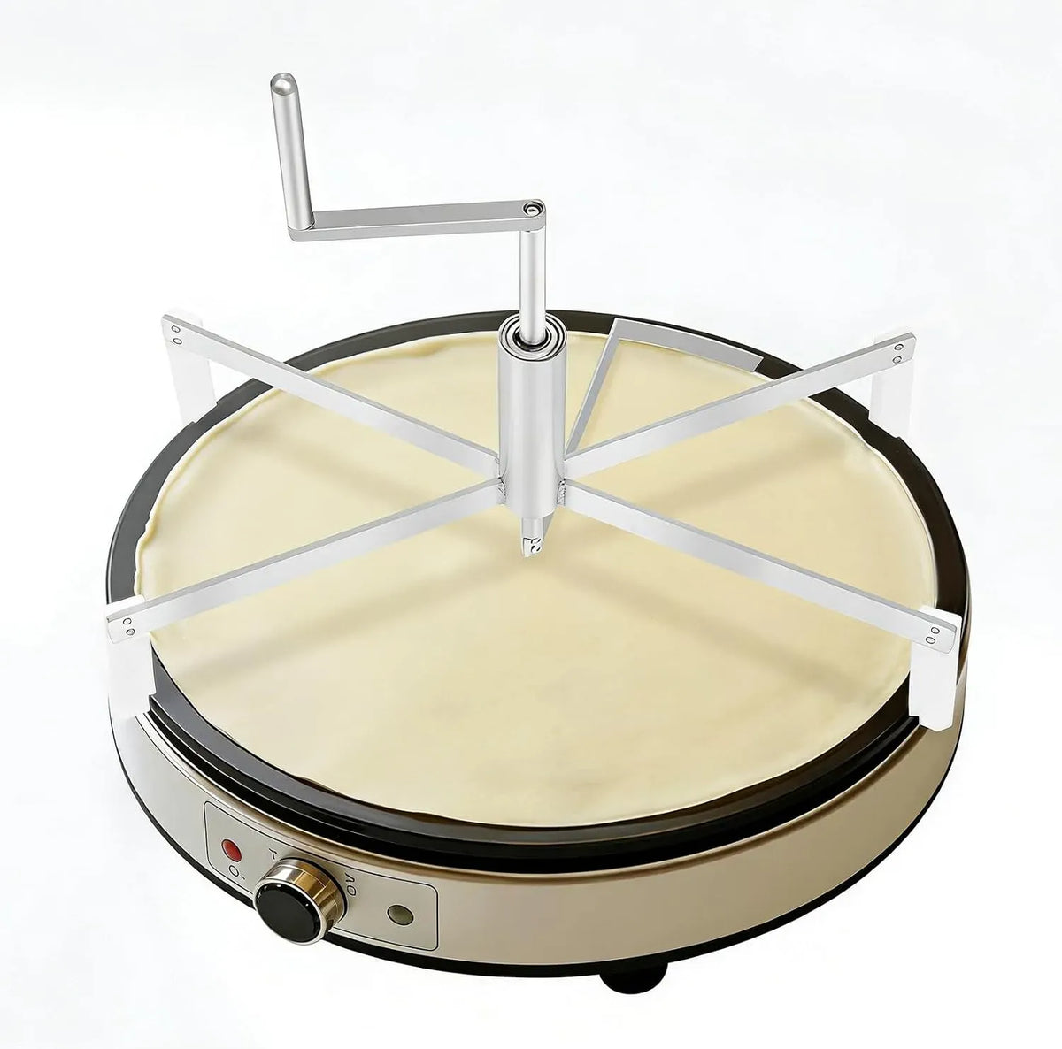 Pancake Maker, 43x35 cm, 40 cm, gewerblich, Edelstahl, für 40 cm Pfannen & Professionelles Backen, Crepe
