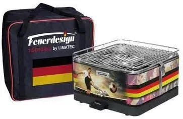 Tischgrill, elektrischer Tischgrill, Schwarz, Limatec Tischgrill Teide gold
