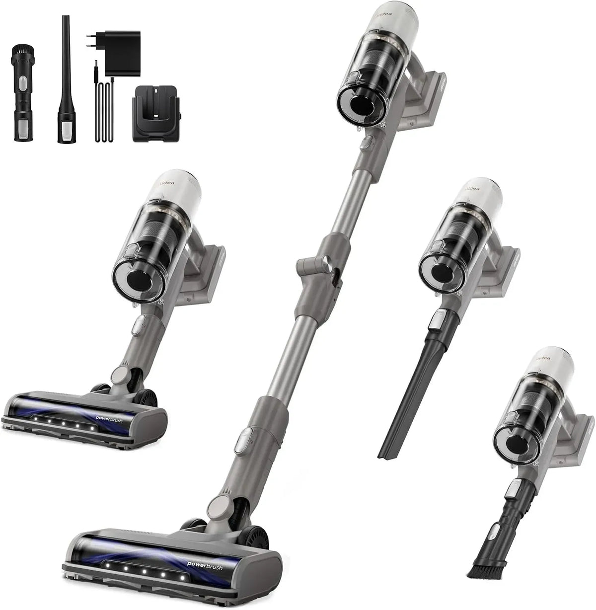 Staubsauger, 550 W, LED-Display, Flexibles Saugrohr, bis zu 37 kPa, bis zu 60 Min, HEPA-Filter