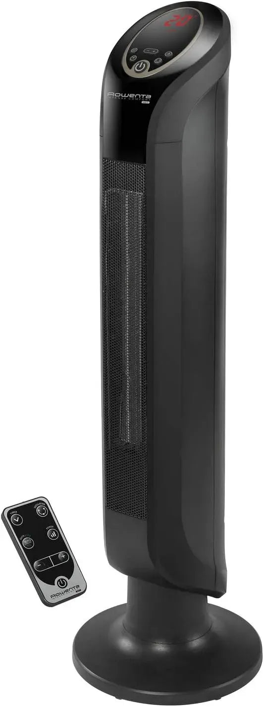 Rowenta SO9420 Ventilator, Ventilator zur Luftzirkulation, Intense Comfort Hot Keramik Turmheizventilator