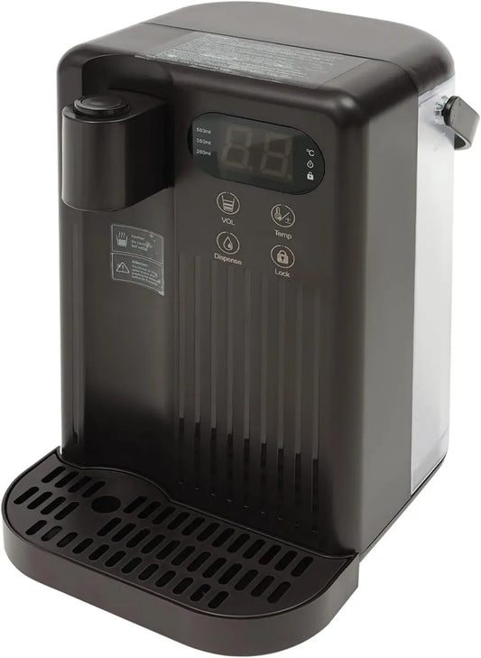 3-Liter-Tank Instant-Wasserspender, Tisch-Wasserspender, 2200 W, 25 bis 99 °C, Touch-Bedienung, 2 Temperaturzonen, Schwarz