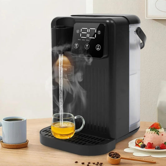 200/350/500ml Heißwasser-Sofortspender, 3 L, 1700 W, 25 bis 99 °C, 43 dB, 500 ml, Kindersicherung, leise, Schwarz, für Tee/Kaffee/Babynahrung