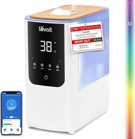 Luftbefeuchter, 4,5 L, 550 ml/h, für große Räume