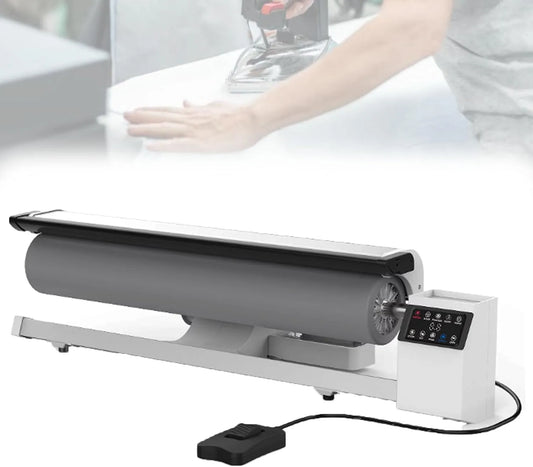 70g/min Dampf-Rollenbügelmaschine, 90cm, 90 cm, 70 g, 2,5 m, Transportrollen, Touch-Bedienung, für Hotels Und Wäschereien