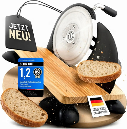 Brotschneidemaschine, Allesschneider, Holzbrett, Schneidemaschine für Lebensmittel, Edelstahl
