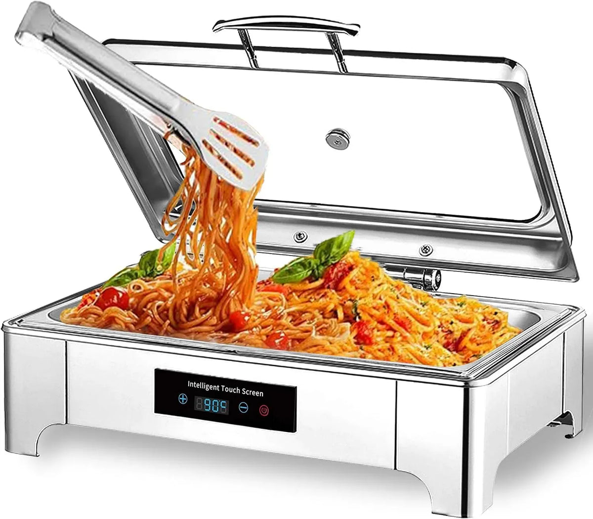 Chafing Dish Warmhaltebehälter GN1/1, 9 L, Speisenwärmer, Speisenwärmer Elektrisch Gastro