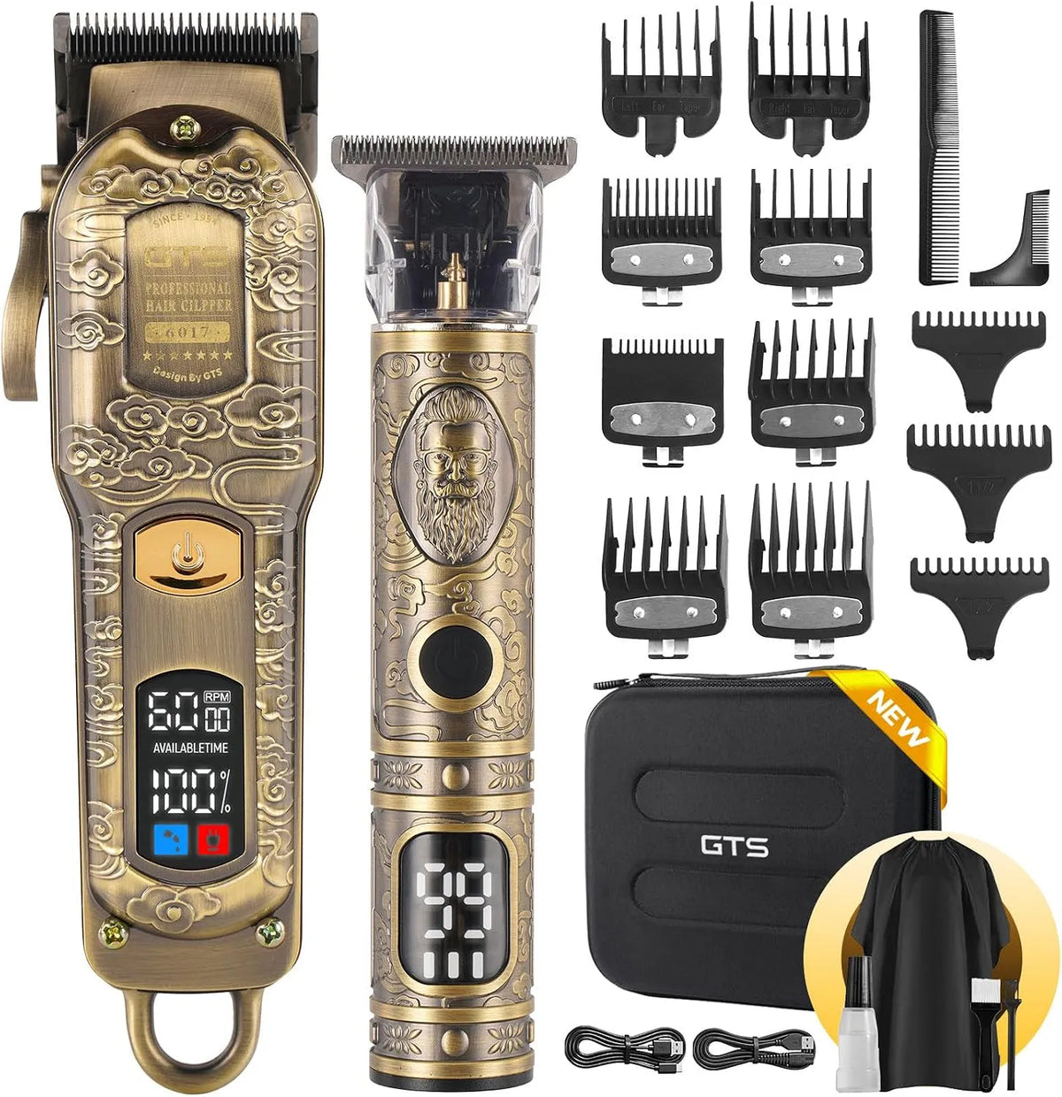 IPX7 Friseur Maschine, Haarschneidemaschine, Profi-Haarschneider, IP65, kabellos, für Männer Profi-Haarschneider